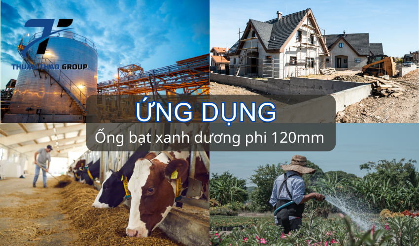 Ứng dụng ống bạt bơm nước phi 120